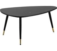 Manahee Design | Table basse triangle noir effet marbre | MDF folié | 90x60x41 cm
