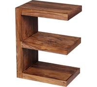 Manahee Design | Table d'appoint MUMBAI en bois massif Sheesham brun | 60 cm de hauteur | Salon style campagne