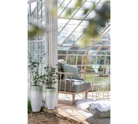 Manahee Design | Tapis de sol fausse fourrure | Blanc | 98 x 64 cm