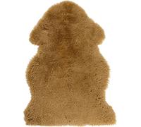 Manahee Design | Tapis peau de mouton jaune ocre | Textile | 90x70x4 cm