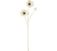 Manahee Design | Tige de Pavot Artificielle en Plastique Blanc | 74 x 12 x 8 cm