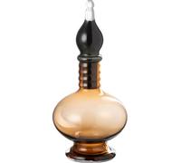 Manahee Design | Vase avec Bouchon en Verre Marron Small | 38x17,5x17,5 cm | 2000 ml