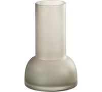 Manahee Design | Vase/Bougeoir Yara en verre gris | Verre | 20 x 13 x 13 cm
