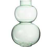 Manahee Design | Vase boule en verre vert | 28,5 cm H | 19 x 19 cm