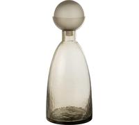 Manahee Design | Vase bouteille avec bouchon Yara verre Greige | Gris | 43 x 16 x 16 cm