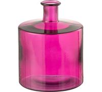 Manahee Design | Vase bouteille en verre rose | 26 cm x 21 cm | Petit format