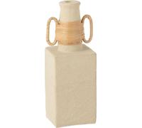 Manahee Design | Vase Celine Ringen Ovale en ciment beige | 29 cm x 13 cm x 10 cm