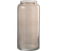 Manahee Design | Vase Droit Long Verre Ambre | Marron | 40 cm x 19 cm x 19 cm