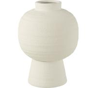 Manahee Design | Vase lanterne en argile blanc Small | Céramique | 33 cm x 25 cm x 25 cm