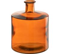Manahee Design | Vase large en verre rouge | 26 cm x 20,5 cm x 20,5 cm