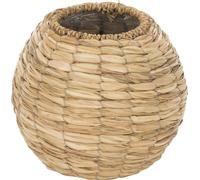 Manahee Design | Vase Yumi Boule en Roseau Naturel | Couleur Naturelle | 18,5 x 21,5 x 21,5 cm