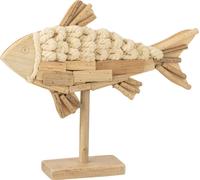 Manahee Design | Vis sur pied bois naturel | 35 cm x 40 cm x 8 cm