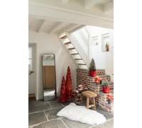 Manahee Design | Vloermat Schaap fausse fourrure blanc | Peau | 94 x 60 x 1 cm