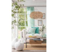 Manahee Design | Voilage Coton Lin Vert Menthe | 290 cm x 140 cm
