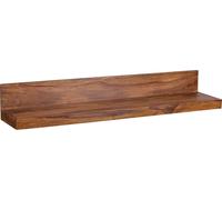 Manahee Design | Wandregal MUMBAI | Bois massif Sheesham naturel | 110 cm x 17 cm x 24 cm