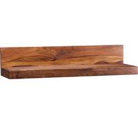 Manahee Design | Wandregal MUMBAI | Bois massif Sheesham naturel | 80 cm x 17 cm x 22 cm