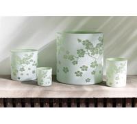 Manahee Design | Windlicht Bloemen | Verre multi-couleur | 24 cm x 24 cm x 24 cm