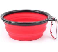 Manahee Pawni | Bol de voyage pliable Topmast Travel | Silicone rouge | 350 ml