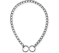 Manahee Pawni | Collier chaîne anti-traction Topmast métal allié chromé | Argent | 40 cm x 2 mm