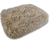 Manahee Pawni | Doudou pour animaux Topmast Fluffy Longue Fourrure Taupe | 80 x 60 x 15 cm