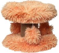 Manahee Pawni | Griffoir Topmast Fluffy Lycia | Couleur Pêche | 25 x 25 x 20 cm