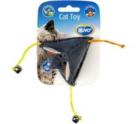 Manahee Pawni | Jouet Souris en Feutre Grise avec Catnip | 2 Cloches | Peluche