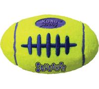Manahee Pawni | KONG AirDog Squeaker Football | Taille Medium | Jouet Chien Noir & Jaune