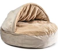 Manahee Pawni | Panier animaux Topmast Cottage Large | Fleece doux gris | 65 x 65 cm