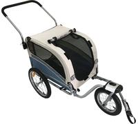 Manahee Pawni | Remorque vélo chien Topmast Sky | Bleu | L 68 x l 44 x H 51 cm