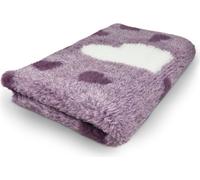 Manahee Pawni | Tapis Antidérapant Vet Bed Big Heart Violet | Polyester | 150 x 100 cm