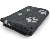 Manahee Pawni | Tapis pour chien Vet Bed Anthracite avec Empreinte | 10 mètres x 150 cm