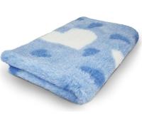Manahee Pawni | Vet Bed Big Heart Bleu | Latex Anti Slip | 100 x 75 cm