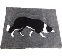 Manahee Pawni | Vet Bed Border Collie anti-glisse | Noir et blanc | 150 x 100 cm
