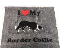 Manahee Pawni | Vet Bed I Love My Border Collie | Anti-glisse | 150 x 100 cm