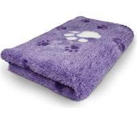 Manahee Pawni | Vet Bed Polyester Violet 150 x 1000 cm | Antidérapant Latex | Grande Empreinte Blanche