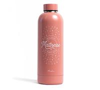Manahia bouteille isotherme cadeau maîtresse - Meilleure maîtresse du monde entier - 500ml - acier inoxydable - idee cadeau maitresse d'école - cadeau personnalisé maîtresse - merci maîtresse