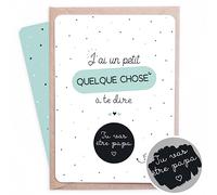 Manahia - Carte à Gratter Annonce Grossesse Futur Papa | Idée Cadeau Surprise Naissance | avec Enveloppe Kraft | Boite à papa et kit de découverte bébé