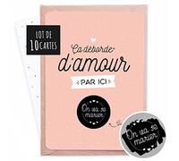 Manahia - Carte à gratter Mariage - LOT de 10 avec Enveloppes - On va se marier - Annonce Surprise pour la Famille et les Amis - Futurs Mariés - Faire Part Orginal - Papier Qualité Premium