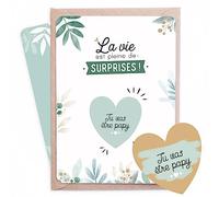 Manahia - Carte à gratter Papy Coeur - Annonce originale Futur Grand-Père