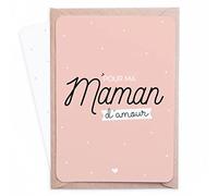 Manahia Carte Maman - Pour ma Maman d'Amour | Livrée avec Enveloppe Kraft | Carte de Voeux | Noël | Anniversaire | Fête des Mères