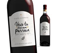 Manahia étiquette bouteille parrain - Veux-tu être mon parrain ? étiquette vin demande parrain - annonce naissance - demande parrain - annonce parrain - futur parrain - baptême