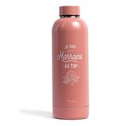 Manahia - Gourde Marraine au Top - Bouteille Isotherme Acier Inoxydable 500ml - Idée Cadeau Demande pour, Baptême - Cadeau anniversaire fan de rando ou bureau - Avec Boîte Kra