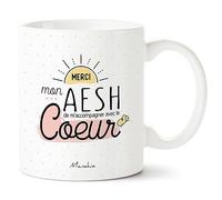 Manahia - Mug AESH - Cadeau original fin d'année scolaire pour dire merci
