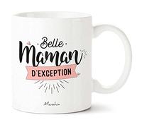Manahia Mug Cadeau Belle mère "Belle Maman d'exception" - Avec Boite Cadeau - Imprimé en France - Tasse Future Belle Maman - Noël, Anniversaire Belle Mère