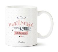 Manahia - Mug Maîtresse Gentille - Cadeau Fin d'Année Scolaire & Noël