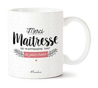 Manahia - Mug Maîtresse Merci- Cadeau original Fin d'Année Scolaire
