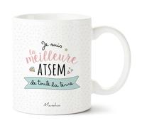 Manahia - Mug Meilleure ATSEM - Cadeau Merci Fin d'Année Scolaire