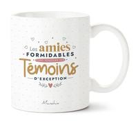 Manahia - Mug Témoin d'Exception - Demande Témoin Mariage - Annonce | Amies formidables = Témoins d'exception - Tasse future témoin - Annonce Mariage - Boîte cadeau kraft - Imprimée en France