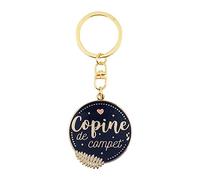 Manahia Porte clés Cadeau Copine - Copine de Compet' - Bijoux Copine - Cadeau Saint Valentin - Cadeau Noël Chérie - Anniversaire Meilleure Amie - Cadeau Amitié - Idée Cadeau Meilleure Amie