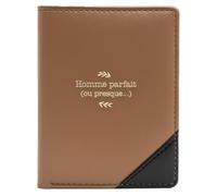 Manahia - Porte-Monnaie Homme Parfait - Cadeau Original Saint Valentin | Petit portefeuille simili cuir vegan & compact | Camel | Ami, Copain, mari, Secret Santa, Anniversaire, Noël, Saint Valentin
